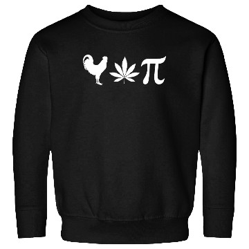 Discover Chicken Pot Pi Marijuana Weed Stoner Pi Day Sweatshirts