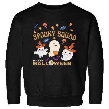 Discover Happy Halloween, Spooky Squad, Cute Ghosts Design Sweatshirts