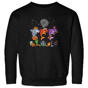 Discover Mummy Pumpkin Witch Dolphin Halloween Sweatshirts