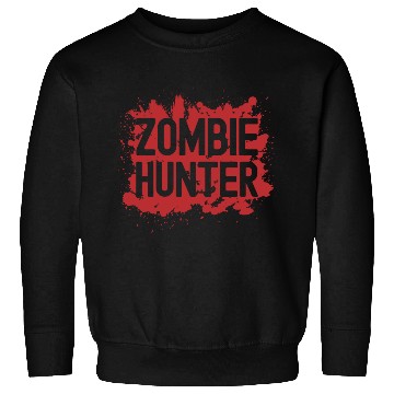 Discover Zombie Hunter Creepy Scary Blood Splatter Zombies Sweatshirts