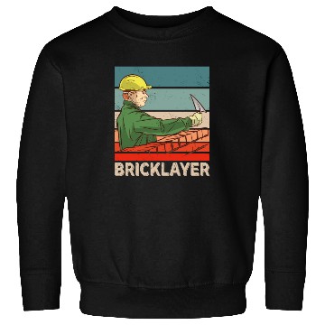 Discover Bricklayer Bricklaying Mason Brick Sweatshirts