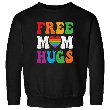 Discover Free Mom Hugs Pride Sweatshirts Rainbow Heart LGBT Pride