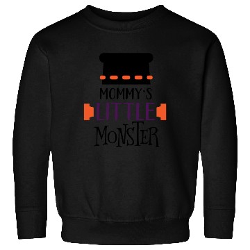 Discover Mommy's Little Monster Scary Halloween Boys Gift Sweatshirts