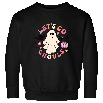 Discover Let's Go Ghouls Creepy Retro Ghost Gift For Boys Sweatshirts