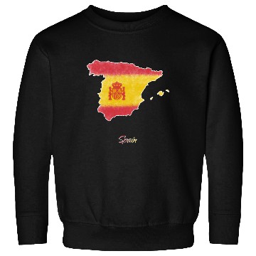 Discover Stylized Spain Map Sweatshirts