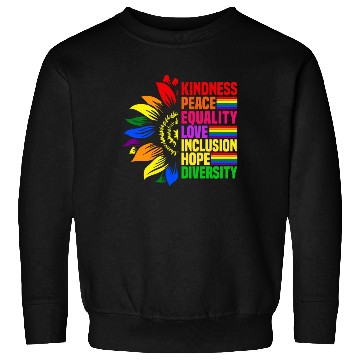 Discover Kindness Peace Equality Love Inclusion Hope LGBT Sweatshirts