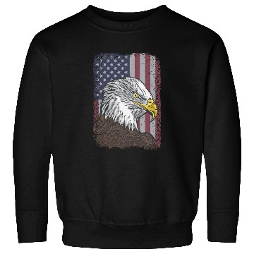 Discover Bald Eagle - American Flag - Patriotic Sweatshirts