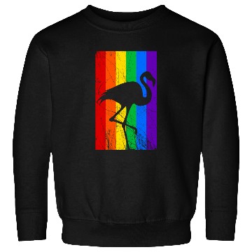 Discover LGBT Flamingo Rainbow Flag Sweatshirts