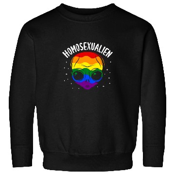 Discover Homosexualien LGBT Rainbow Flag Sweatshirts