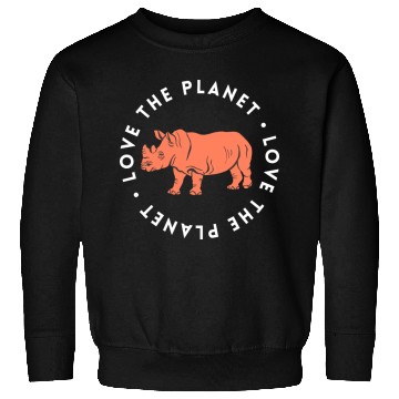 Discover Love the Planet - Rhino Sweatshirts