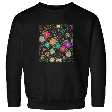 Discover Flowers Women Floral Colorful Wildflower Sweatshirts