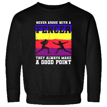 Discover Fencing Sport Sword Fencer Foil Sweatshirts