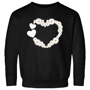 Discover Daisy Flower Heart Women Gardener Wildflower Sweatshirts