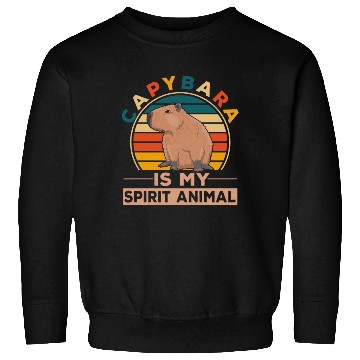 Discover Kind Animal Lover Happy Capybara Sweatshirts