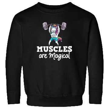 Discover Unicorn Muscle Workout Fitness Training Sport Gym Sweatshirts