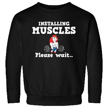Discover Unicorn Muscle Workout Fitness Training Sport Gym Sweatshirts