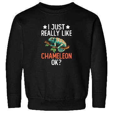 Discover I Just Really Like Chameleon Lizard Reptile Pet Sweatshirts