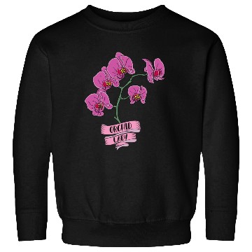 Discover Orchid Plant Lady Cartoon Sweatshirts
