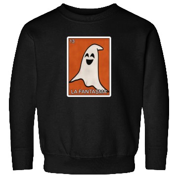Discover La Fantasma Ghost Card Mexican Lottery Card Sweatshirts