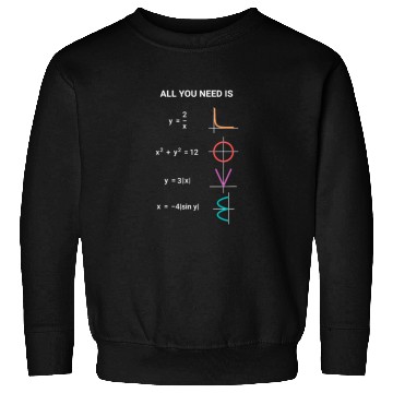 Discover All You Need is Love with Math Rainbow Sweatshirts
