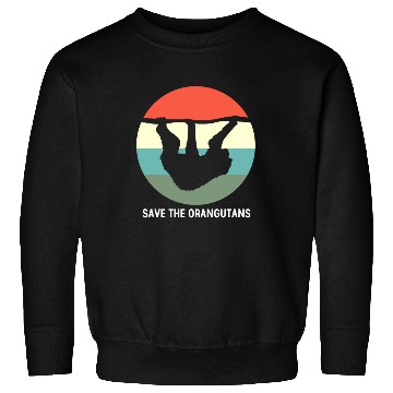 Discover Vintage Ape Monkey Save The Orangutan Sweatshirts