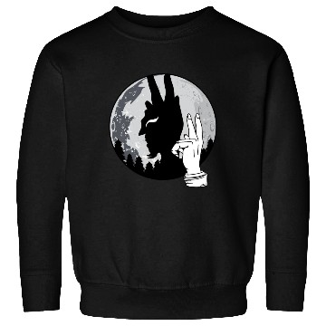 Discover Devil Shadow Puppet Evil Satan Lucifer Anrtichrist Sweatshirts