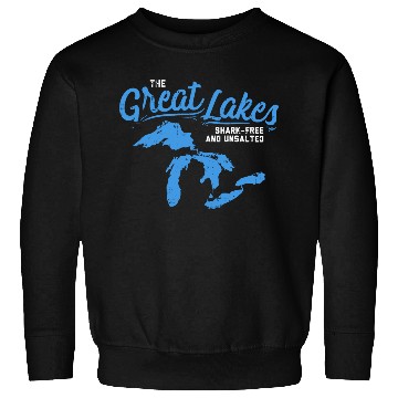 Discover Great Lakes Shark Free & Unsalted Summer Vacation Sweatshirts