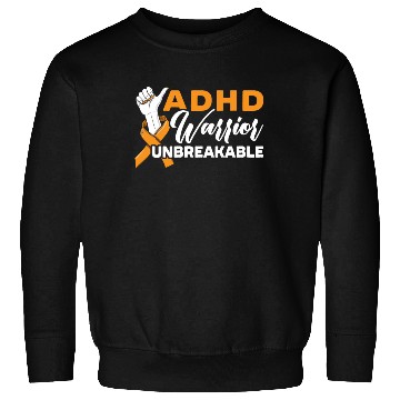 Discover ADHD Warrior Unbreakable Embrace Neurodiversity Sweatshirts