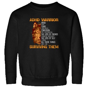 Discover ADHD Warrior Embrace Neurodiversity ADHD Awareness Sweatshirts