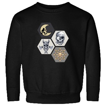 Discover Scary Cool Pirate Skull Halloween Lovers Sweatshirts