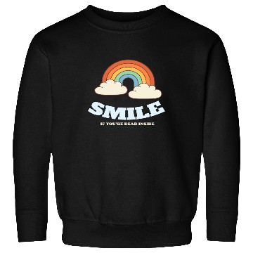 Discover Smile If You are Dead Inside Pessimismus Sweatshirts