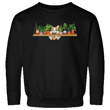 Discover Playful Kitten Plant Owner Cat Lover Sweatshirts