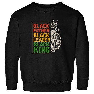 Discover Black Dad Men Afro Lion African Daddy Sweatshirts