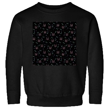 Discover Witchy Cats + Crystals Pink Pastel Goth Pattern Sweatshirts