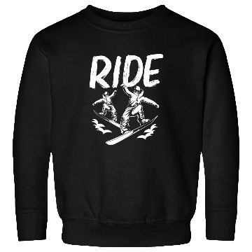 Discover Snowboard Ride Snowboarding Sweatshirts