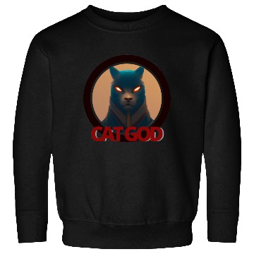 Discover Samurai Cat God Sweatshirts