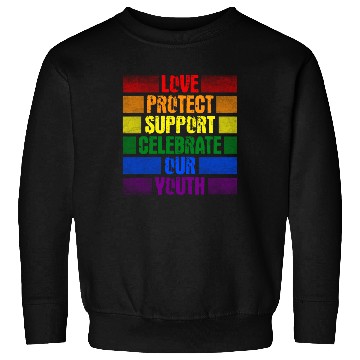Discover Love Protect Support Celebrate Our Youth Sweatshirts
