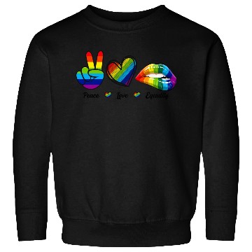 Discover Peace Love Equality - Rainbow LGBT Tolerance Sweatshirts