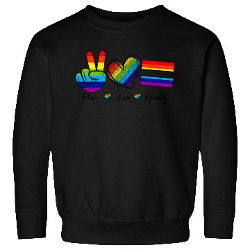 Discover Peace Love Equality - Rainbow LGBT Tolerance Sweatshirts