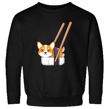 Discover Kawaii Sushi Corgi Roll Lover Sweatshirts