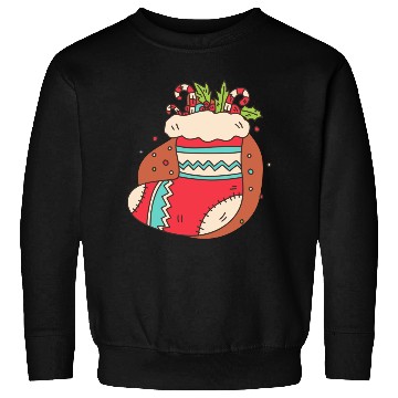 Discover christmas sock with candy canes Sweatshirts