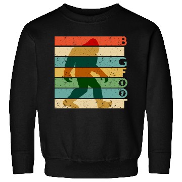 Discover Bigfoot Retro Vintage Sasquatch Yeti Rainbow Sweatshirts