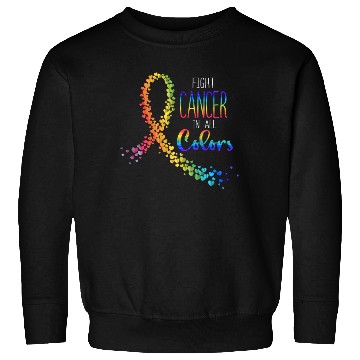 Discover Cancer Sucks In Every Color Fighter Fight Support Sweatshirts
