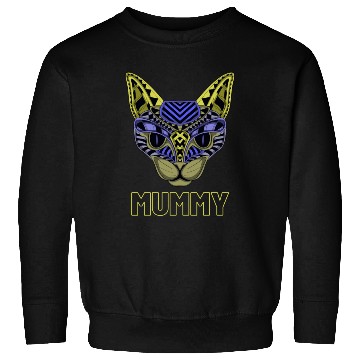 Discover Black Neon Cat Sweatshirts