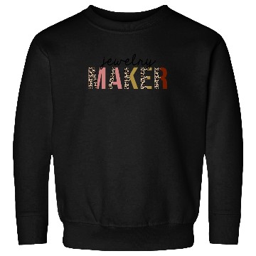 Discover Jewelry Maker Leopard Print Funny Sweatshirts