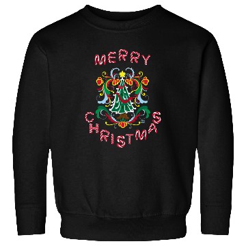 Discover Merry Christmas Decorative Tree with Candy Cane Sweatshirts