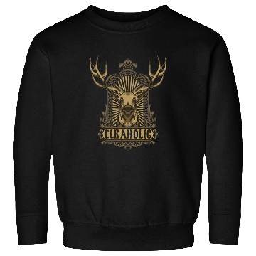 Discover Elkaholic American Deer Hunter Patriotic Sweatshirts
