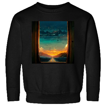 Discover Paradise island painting Sweatshirts