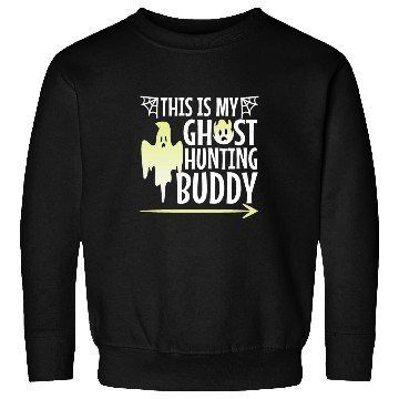Discover This is my ghost hunting buddy, halloween couple Sweatshirts