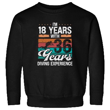 Discover 54 Birthday Idea Scuba Diving 54 Year Old Diver Sweatshirts